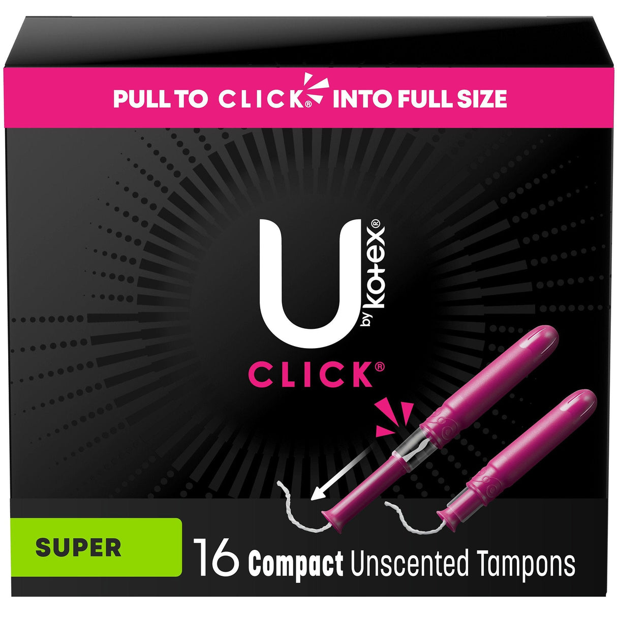 U By Kotex Click Compact Tampon - 51581-Pack - LL Medico