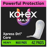 U by Kotex Maxi Feminine Pads, Heavy Absorbency, Fragrance-Free - 58227-Pack - LL Medico