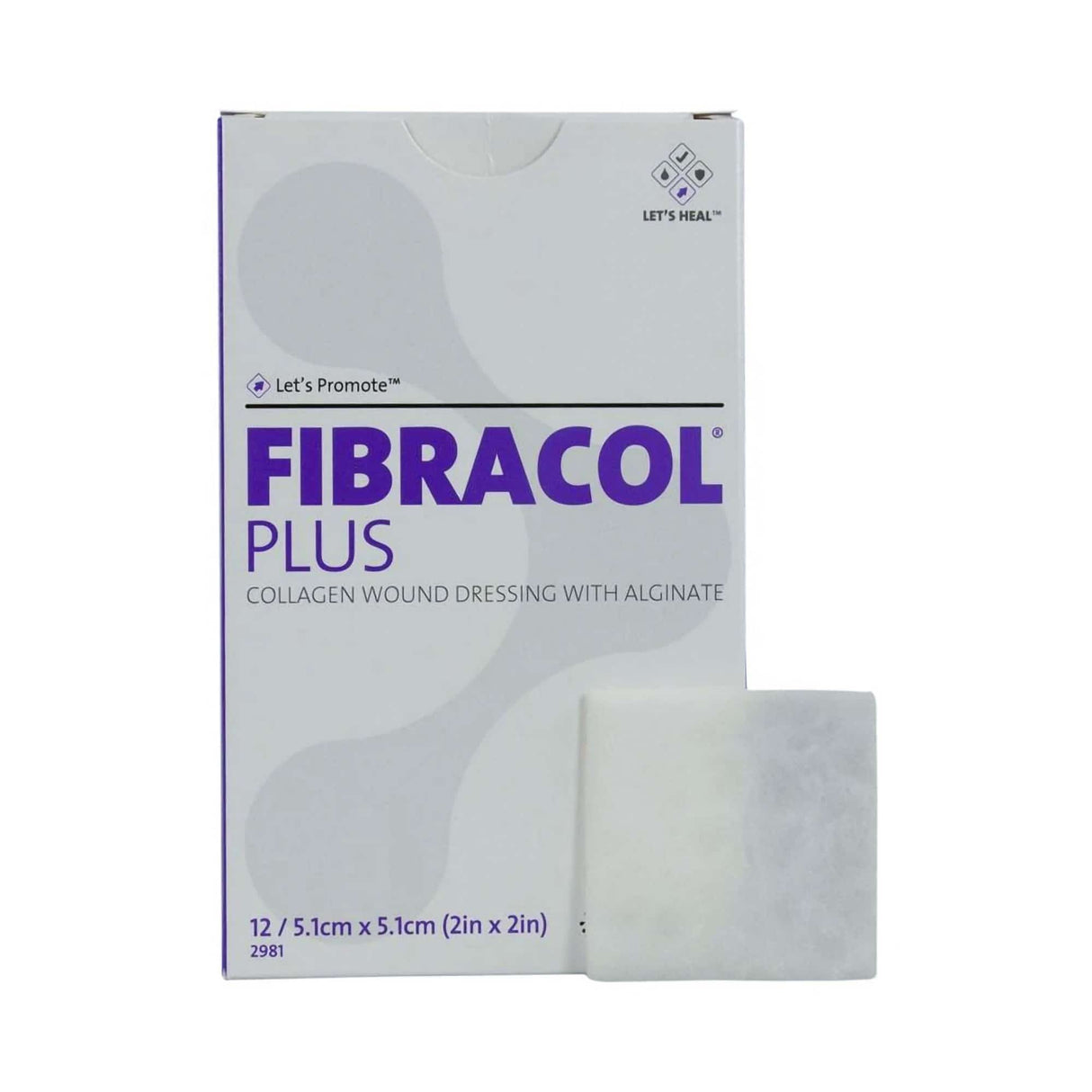 Systagenix Fibracol Plus Collagen/Alginate Dressing, 2 x 2 Inch