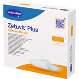 Zetuvit Plus Silicone Border Super Absorbent Dressing, 7 x 7 Inch