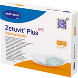 Zetuvit Plus Silicone Border Super Absorbent Dressing, 6 x 10 Inch