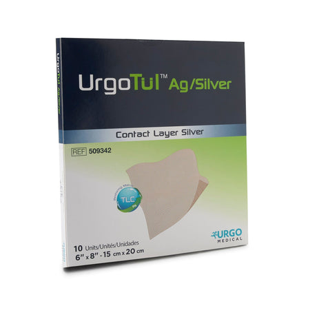 UrgoTul AG/Silver Wound Contact Layer Dressing, Sterile, 6" x 8" - 509342-Single - LL Medico
