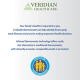 Veridian Temporal Contact Thermometer, LCD Display - 09-330-Single - LL Medico