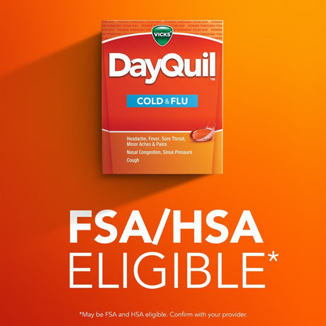Vicks DayQuil Cold & Flu, 24 ct liquicaps - 37000055824 - LL Medico