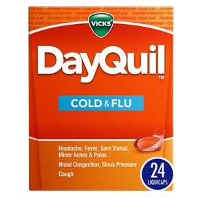 Vicks DayQuil Cold & Flu, 24 ct liquicaps - 37000055824 - LL Medico