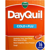 Vicks DayQuil Cold & Flu Multi - Symptom Relief, 16 LiquiCaps - 37000055816 - LL Medico