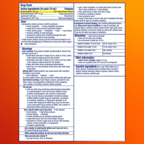 Vicks DayQuil Severe Cold & Flu Relief Liquid, Maximum Strength, 8 oz - 37000081008-Single - LL Medico