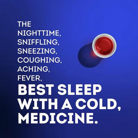 Vicks NyQuil Cold & Flu Liquid, Cherry, 8 fl oz - 37000080808 - LL Medico