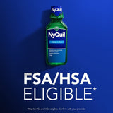 Vicks NyQuil Cold & Flu Nighttime Relief Liquid, 12 fl oz - 37000080712 - LL Medico