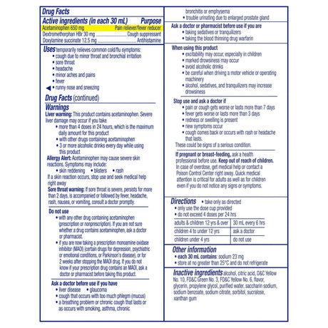 Vicks NyQuil Cold & Flu Nighttime Relief Liquid, 8 fl oz - 37000080708-Single - LL Medico