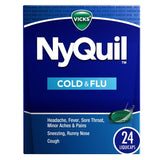 Vicks NyQuil Cold & Flu Relief LiquiCaps, 24 ct - 37000055724 - LL Medico