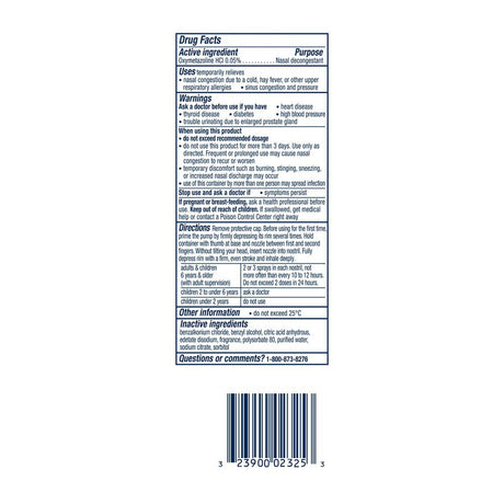 Vicks Sinex Severe Nasal Decongestant Spray - 32390002325 - LL Medico