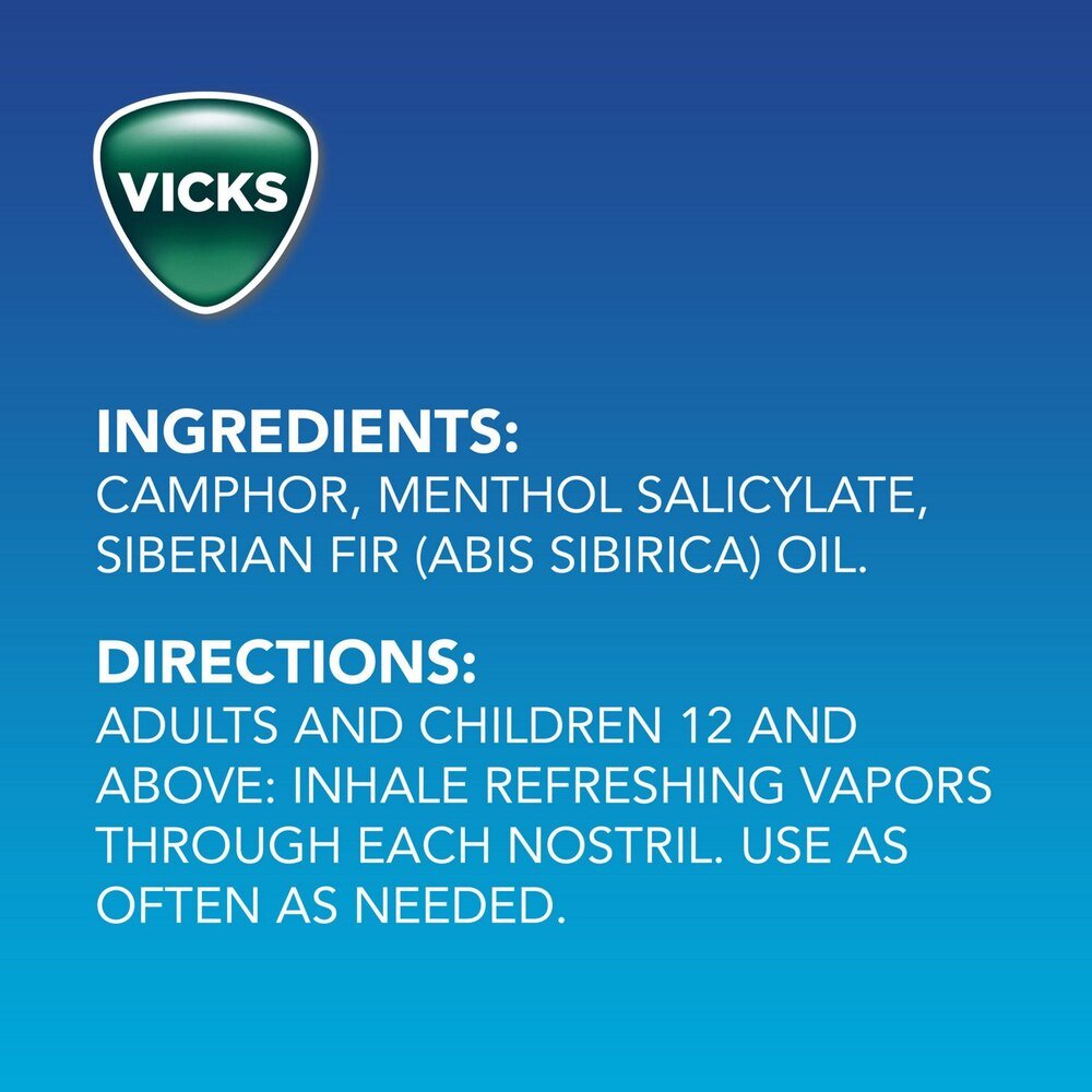 Vicks VapoInhaler Non - Medicated Nasal Inhaler - 03700097332 - LL Medico