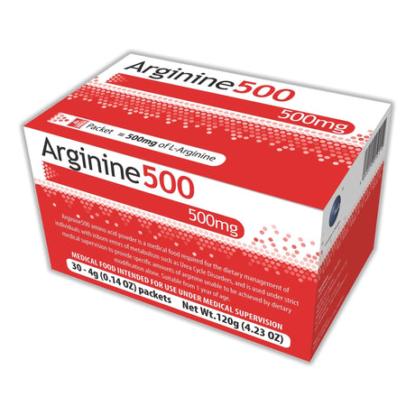 Vitaflo Arginine 500 Powdered Amino Acid Oral Supplement, Unflavored, 4 - 812539020820-Single - LL Medico