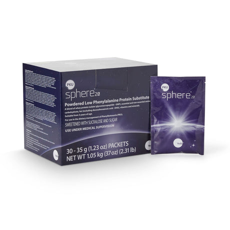Vitaflo PKU Sphere 20 Oral Supplement Powder, Vanilla, 35 Gram Packet - 812539021124-Single - LL Medico