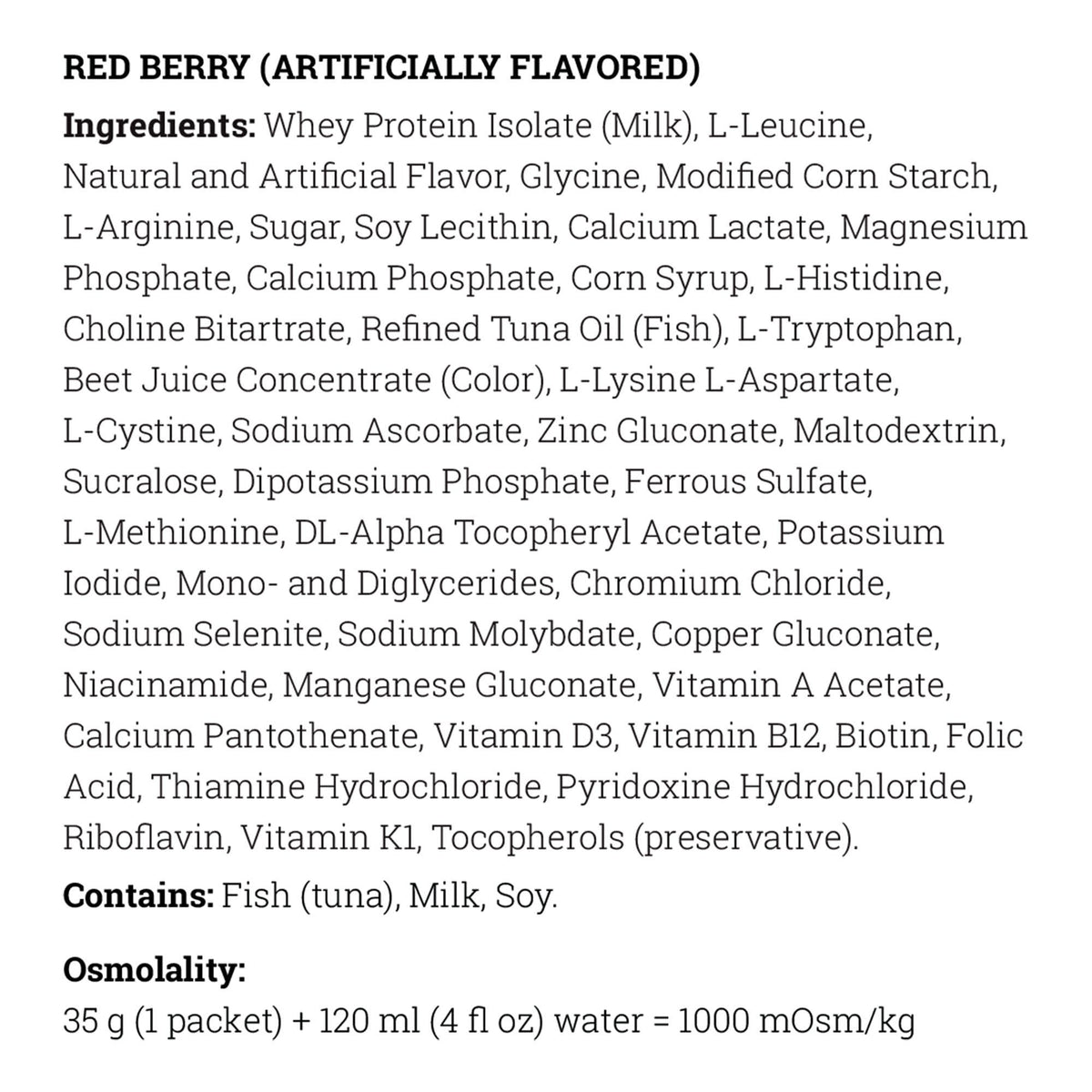 Vitaflo TYR Sphere Dietary Supplement Powder, Red Berry, 35 Gram Packet - 812539022091-Pack - LL Medico
