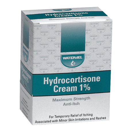 Water-Jel Hydrocortisone Itch Relief Cream, 1%, 0.9 Gram Packet - WJHY1800.00.000-Box - LL Medico