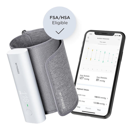Withings BPM Connect Digital Blood Pressure Monitor, Adult Cuff - WPM05-ALL-INTER-Single - LL Medico