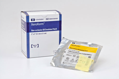Xeroform Non-occlusive, Petrolatum Impregnated Dressing, Rectangle, 2" x 2", White, Fine Mesh Gauze, Sterile - 8884436400-Single - LL Medico