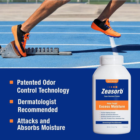 Zeasorb Super Absorbent Powder, Herbal Tea Scent, 2.5 oz - 30316023325-Single - LL Medico
