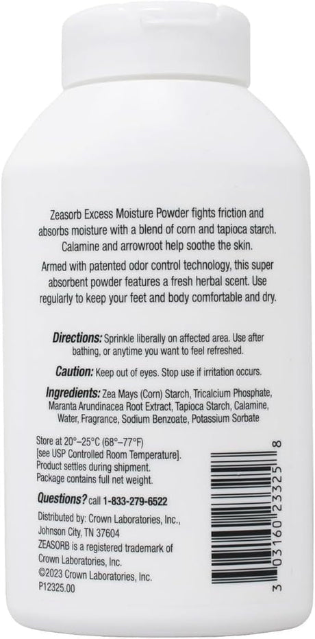 Zeasorb Super Absorbent Powder, Herbal Tea Scent, 2.5 oz - 30316023325-Single - LL Medico